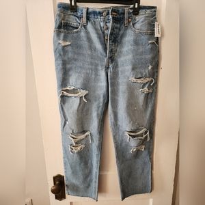 Old Navy Extra High-Rise Sky-Hi Straight Jeans size 12